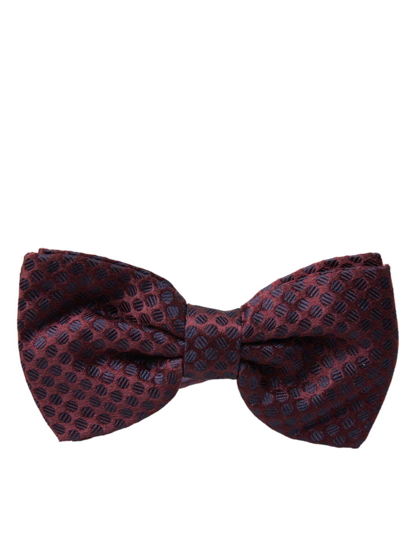 Maroon Polka Dots Silk Adjustable Neck Bow Tie - The Luxe Alliance