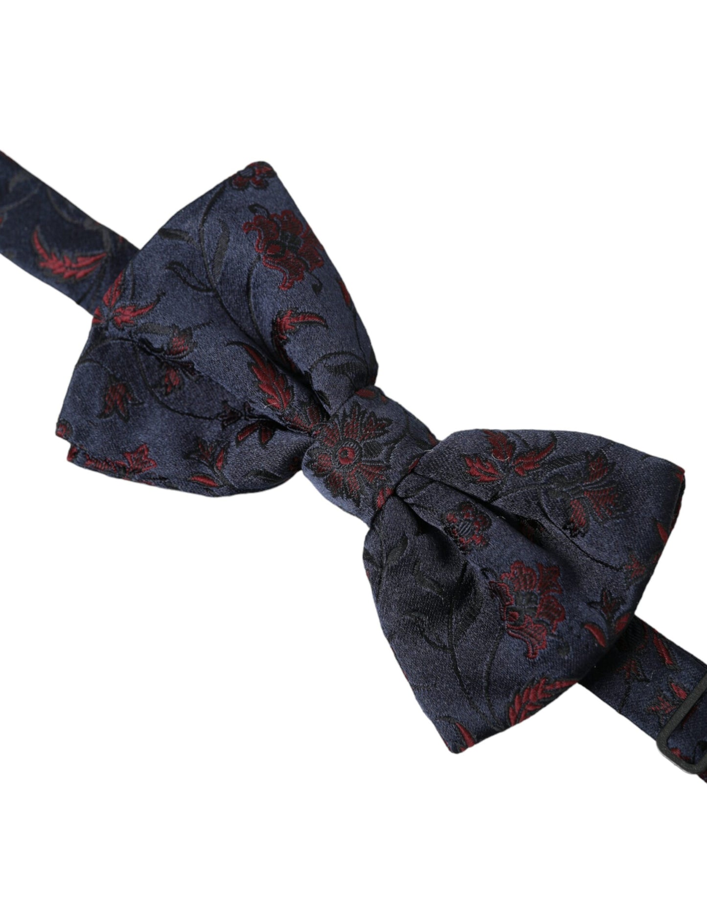  - Blue Floral Brocade Adjustable Neck Men Bow Tie