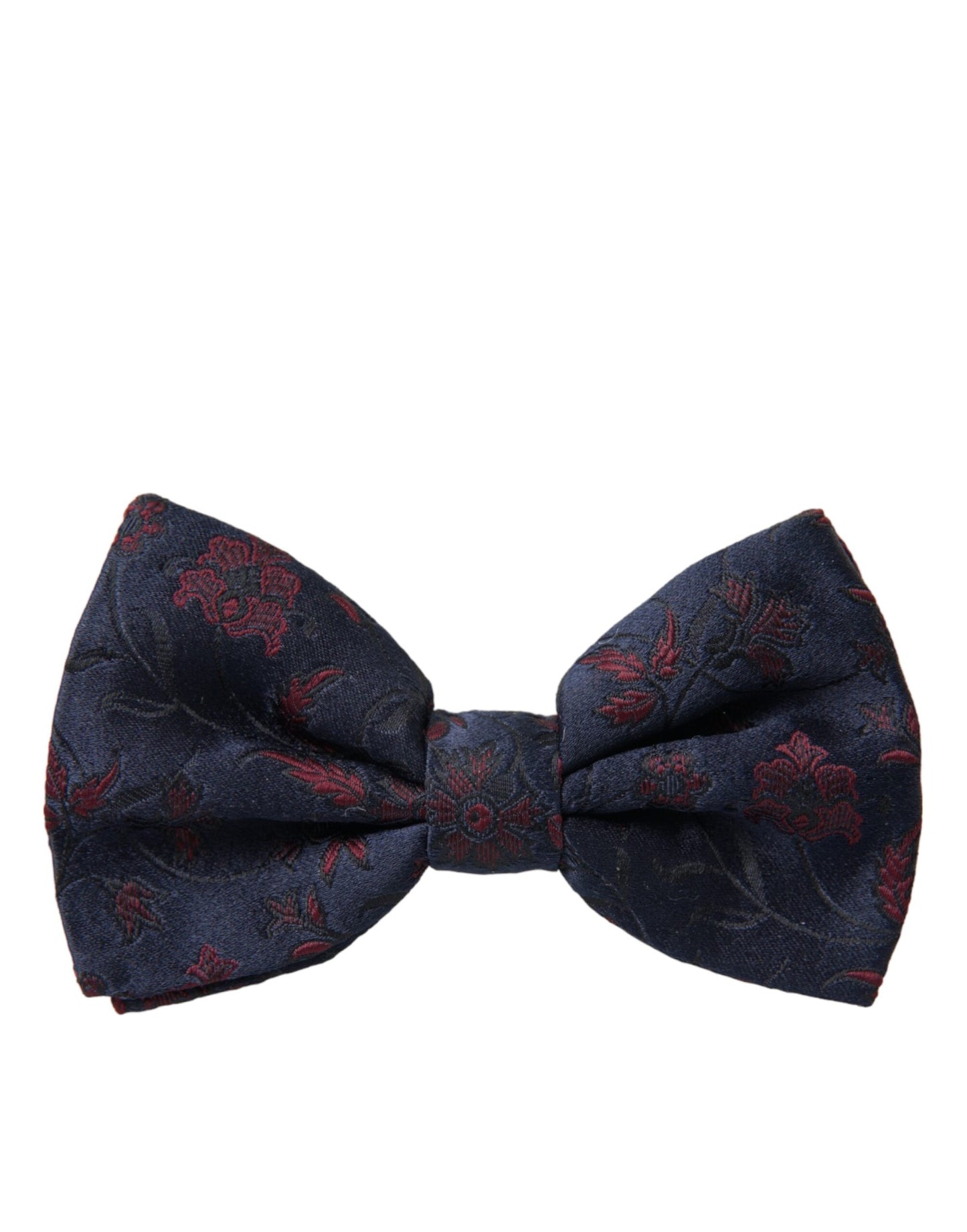  - Blue Floral Brocade Adjustable Neck Men Bow Tie