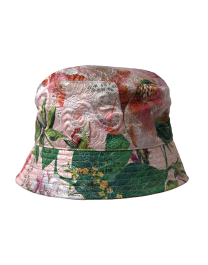  - Multicolor Floral Jacquard Bucket Hat Men