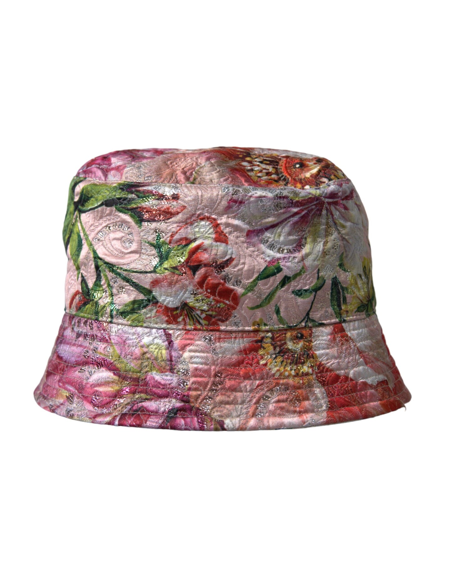  - Multicolor Floral Jacquard Bucket Hat Men