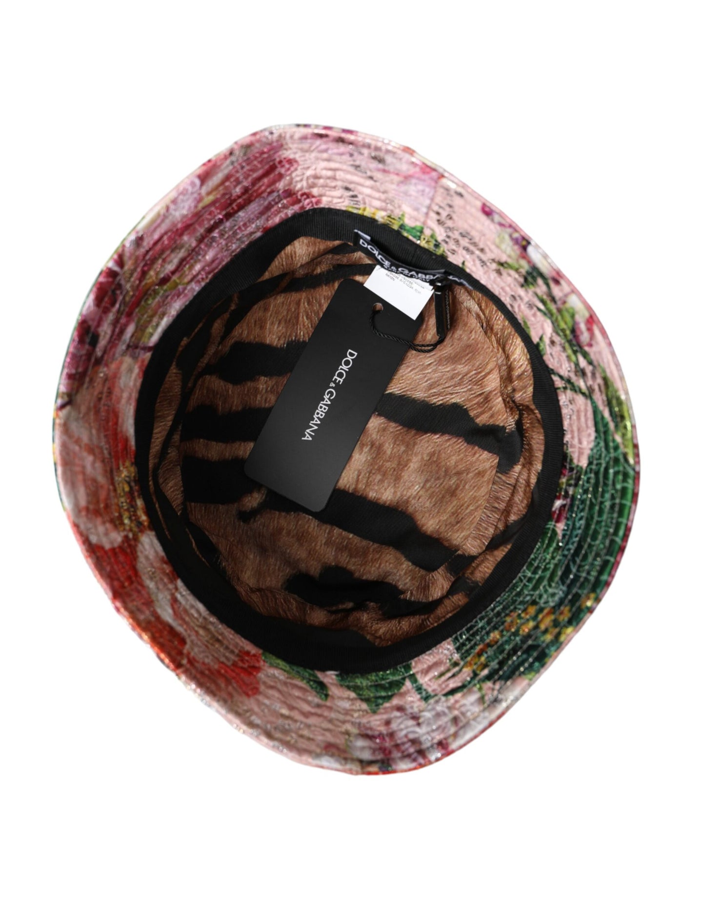  - Multicolor Floral Jacquard Bucket Hat Men