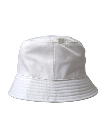  - White Cotton Cap Bucket Capello Hat Men