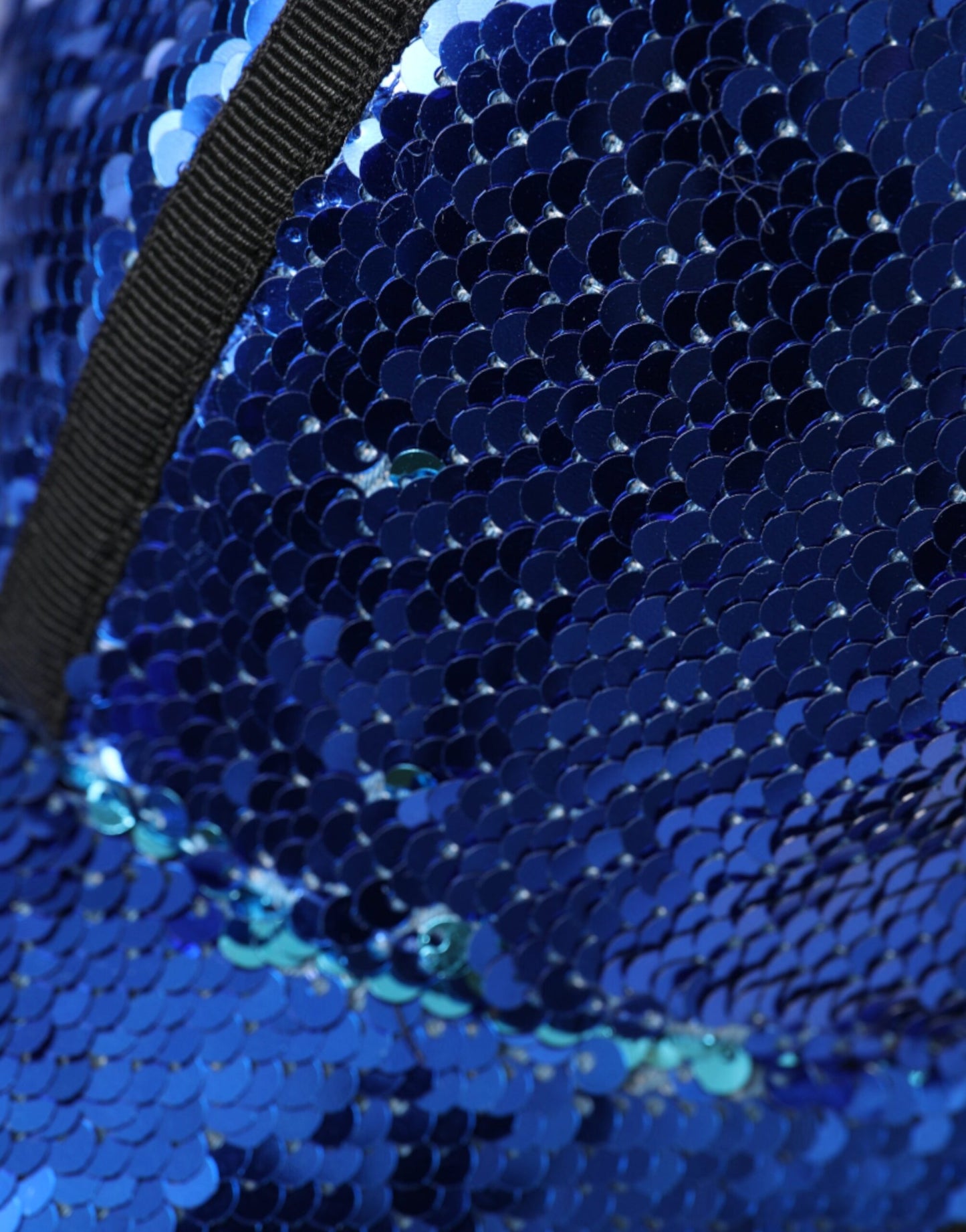  - Royal Blue Sequin Baseball Hat Men