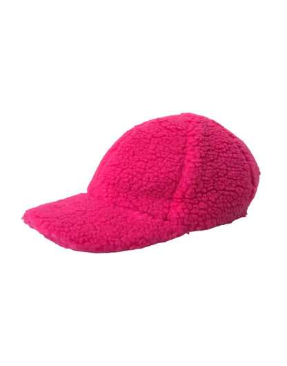  - Pink Fleece Plush Baseball Hat Men