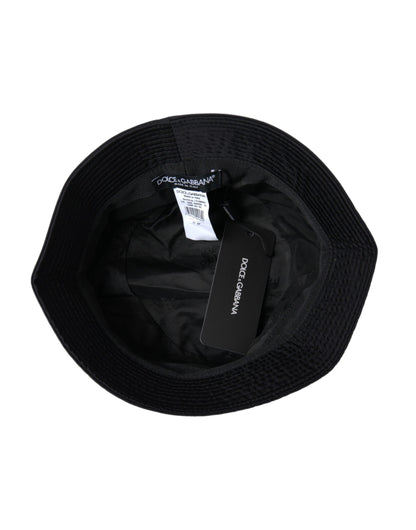  - Black Wide Brim Cap Bucket Hat Men