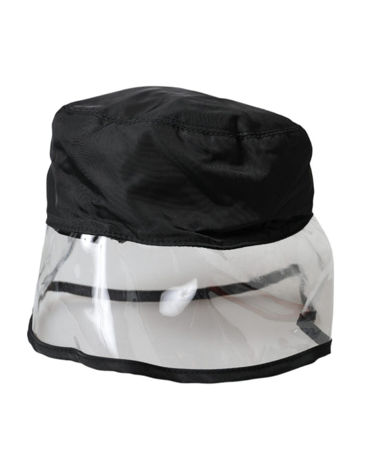  - Black Polyester Plastic Bucket Hat Men