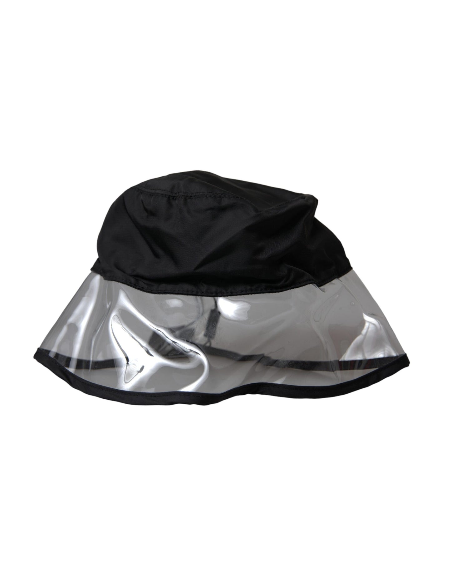  - Black Polyester Plastic Bucket Hat Men