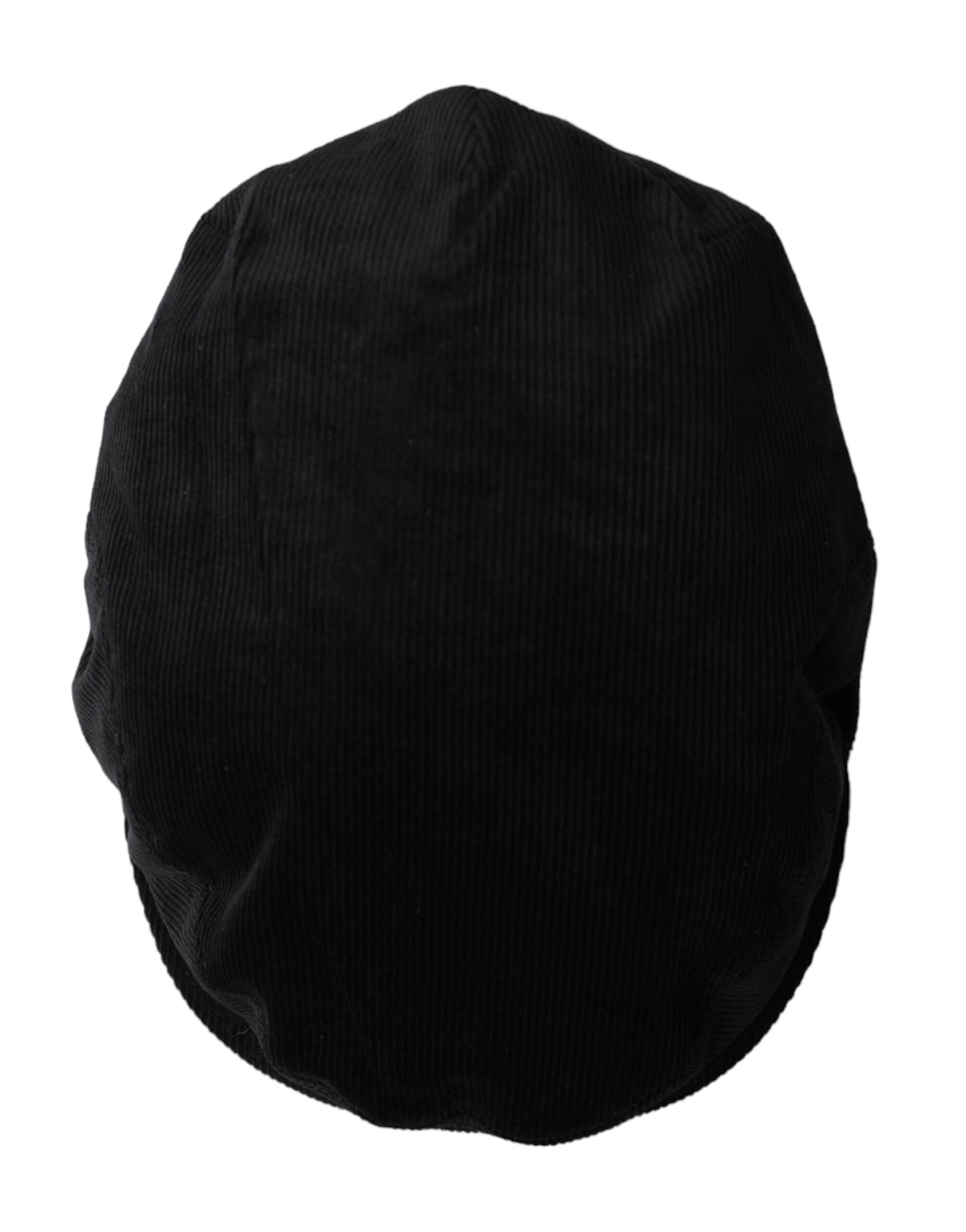  - Black Corduroy Crown Newsboy Hat Men