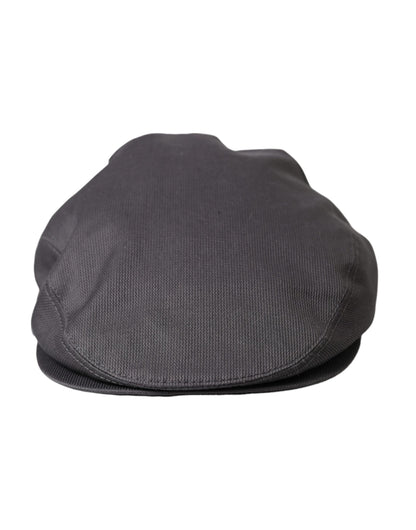  - Gray Cotton Cloth Newsboy Hat Men