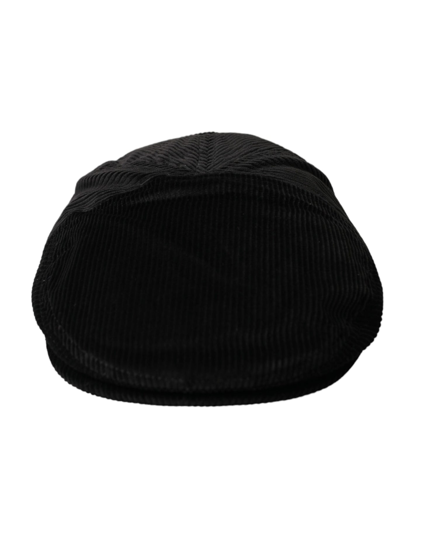  - Black Corduroy Crown Newsboy Hat Men