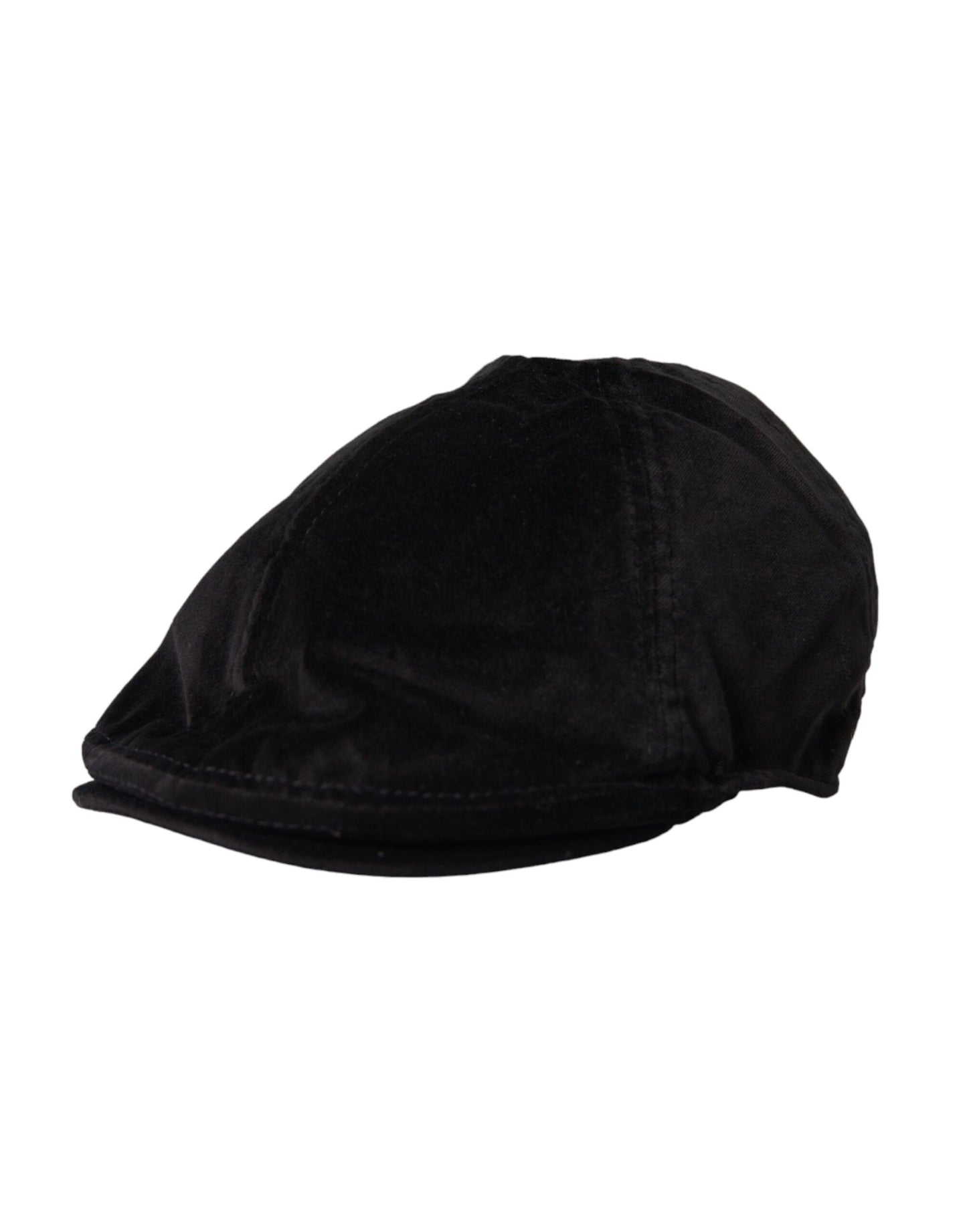  - Black Crown Cotton Newsboy Hat Men