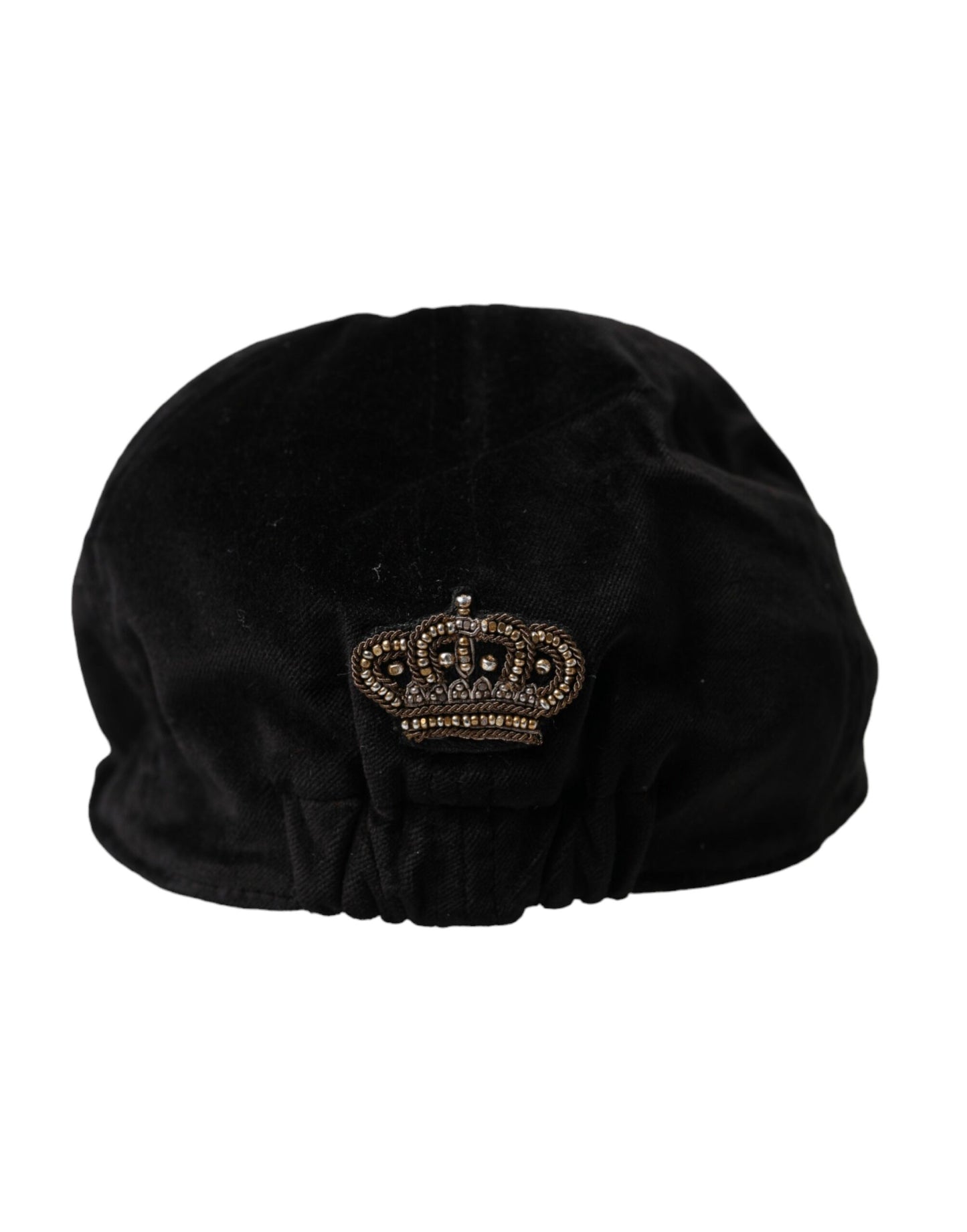  - Black Crown Cotton Newsboy Hat Men