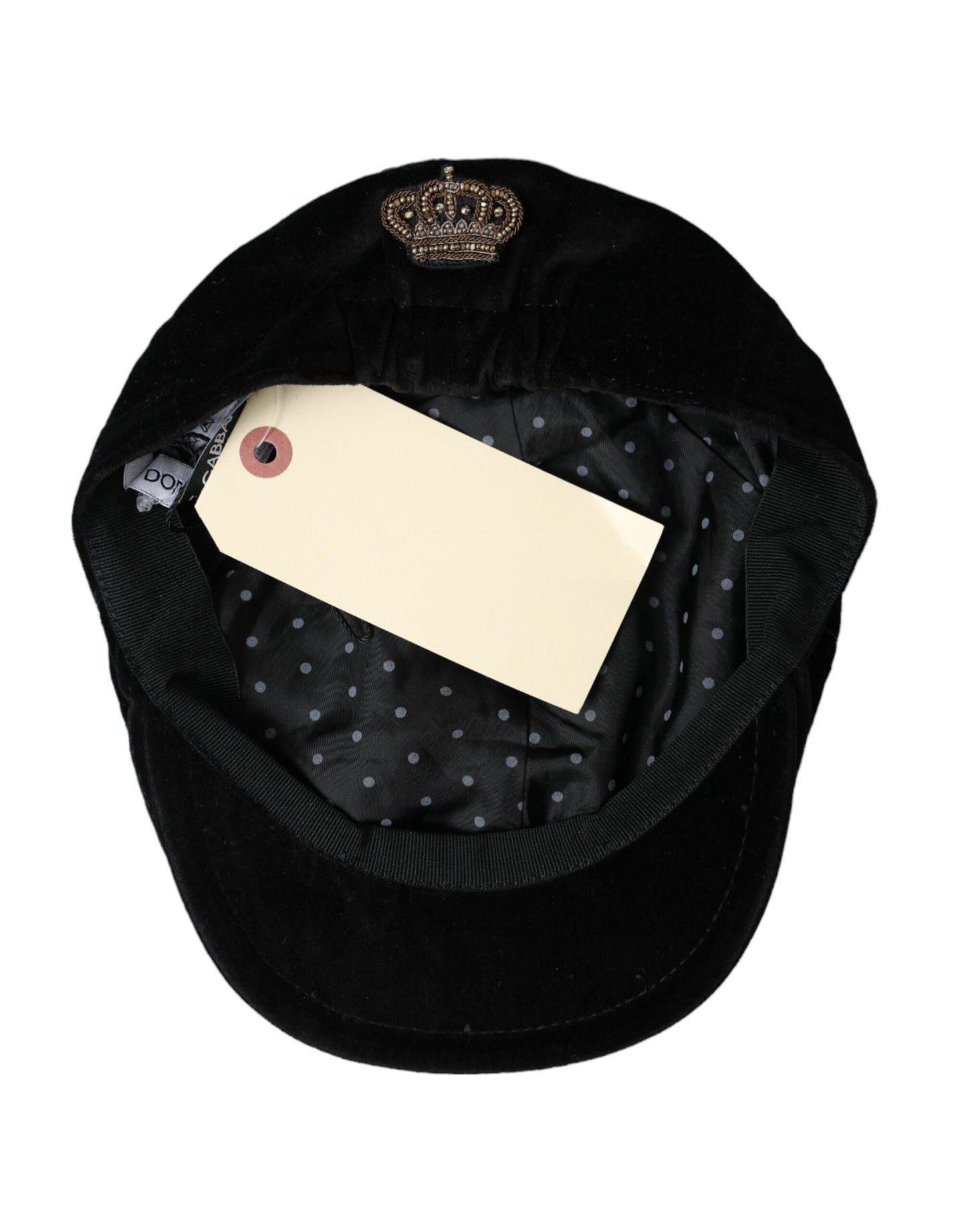  - Black Crown Cotton Newsboy Hat Men