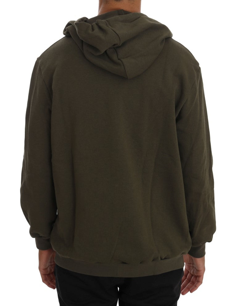 Elegant Green Full Zip Hooded Sweater - The Luxe Alliance