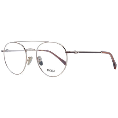 Maje Women’s Optical Frames – Gold Full-Rim, 50mm