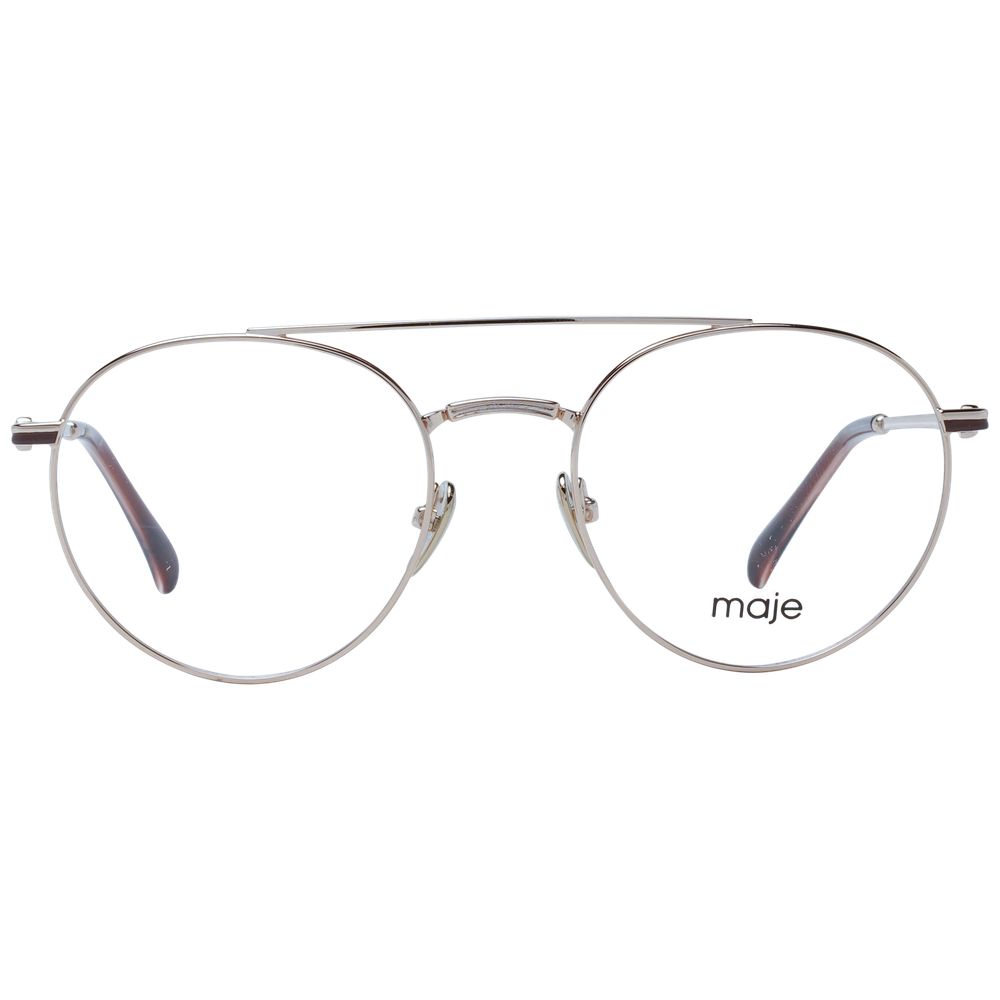 Maje Women’s Optical Frames – Gold Full-Rim, 50mm