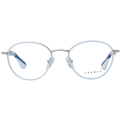 Sandro Women’s Optical Glasses – White Oval Frame, 48mm