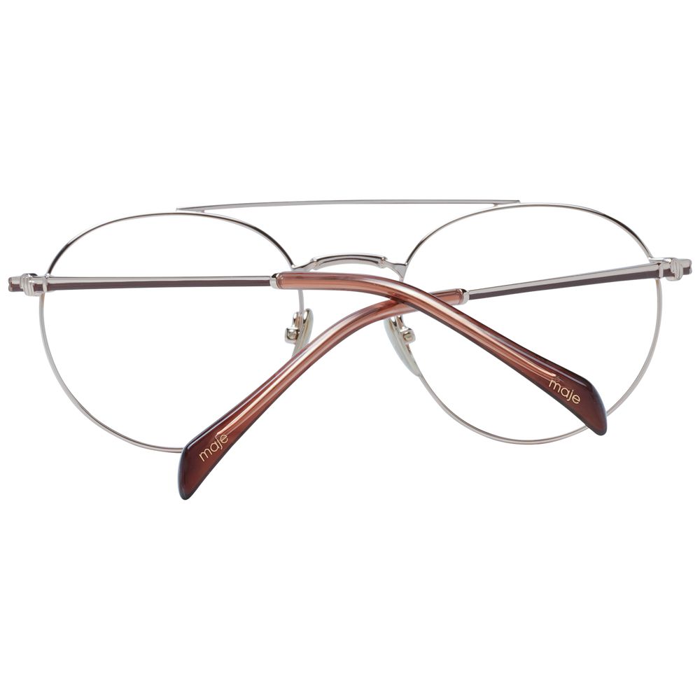 Maje Women’s Optical Frames – Gold Full-Rim, 50mm