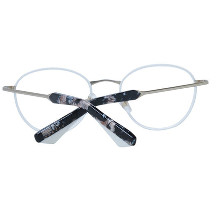 Sandro Women’s Optical Glasses – White Oval Frame, 48mm
