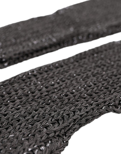 Dolce & Gabbana Gray Viscose Knitted Fingerless Gloves