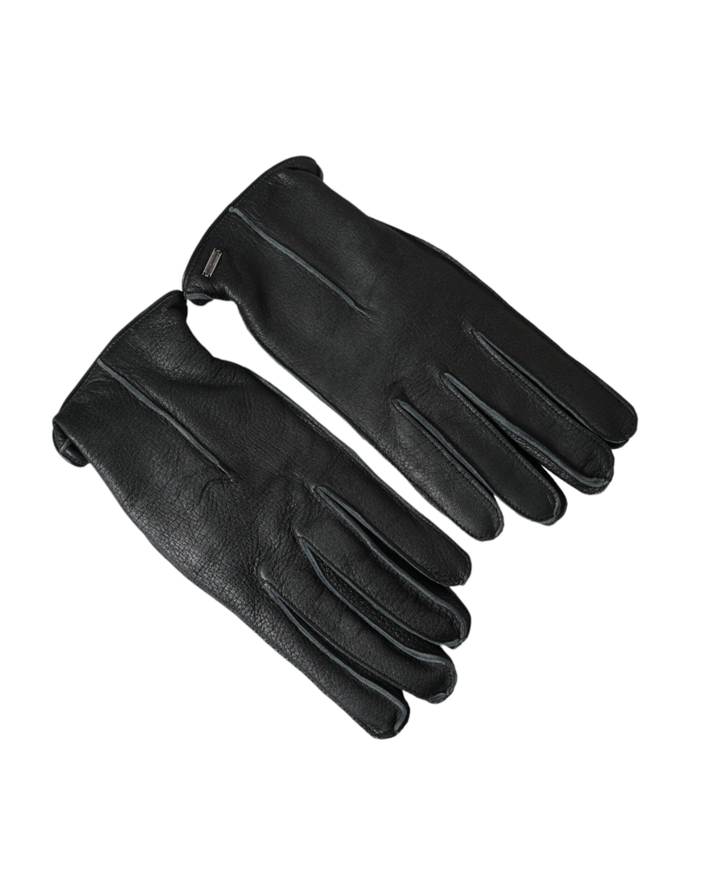  - Black Deer Leather Wrist Length Gloves