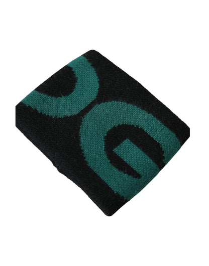  - Black Green Wool Logo #DGMILLENNIALS Wristband