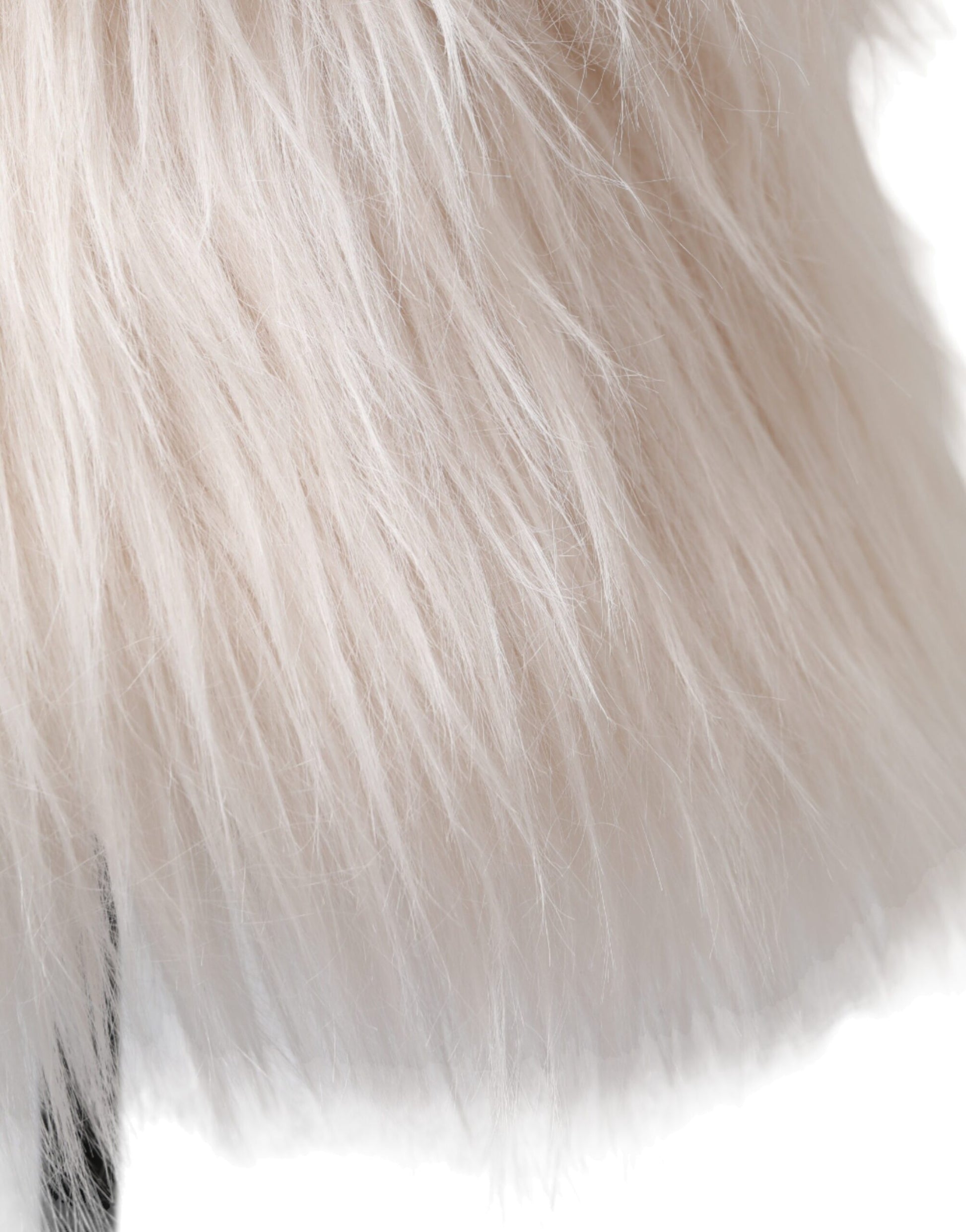 Dolce & Gabbana White Acrylic Fur Women's Bucket Hat