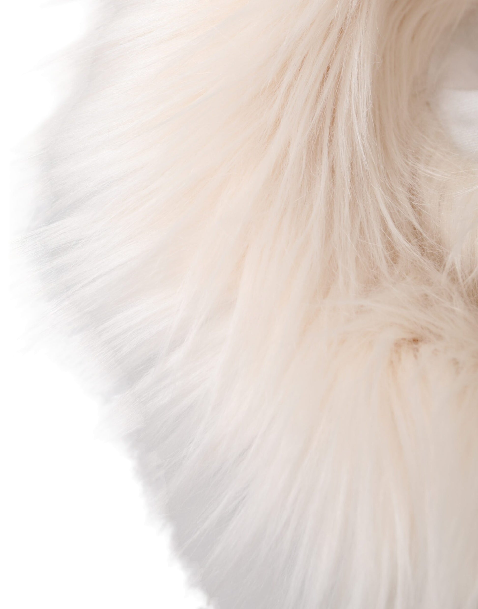 Dolce & Gabbana White Acrylic Fur Women's Bucket Hat