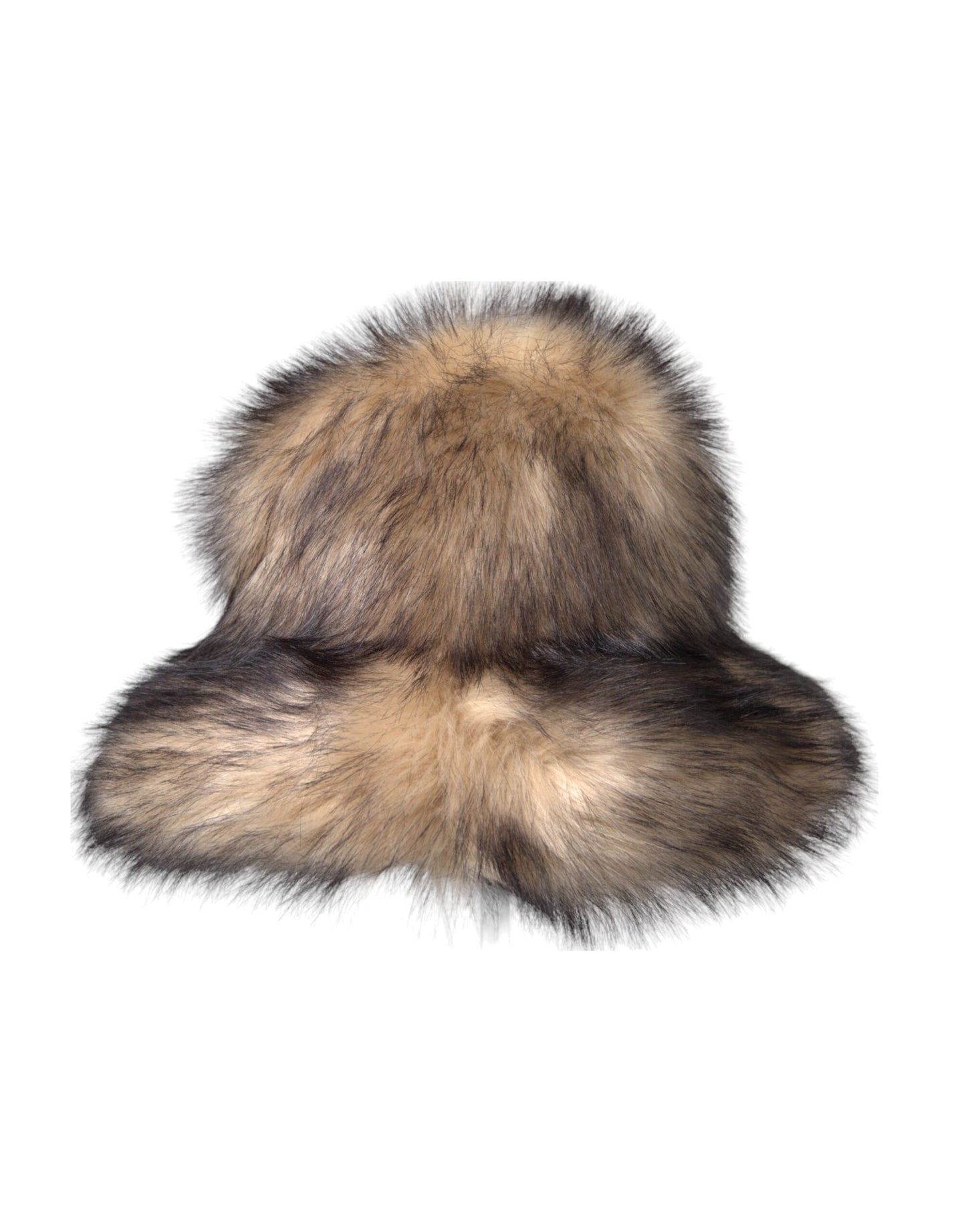 Dolce & Gabbana Brown Faux Fur Fedora Hat