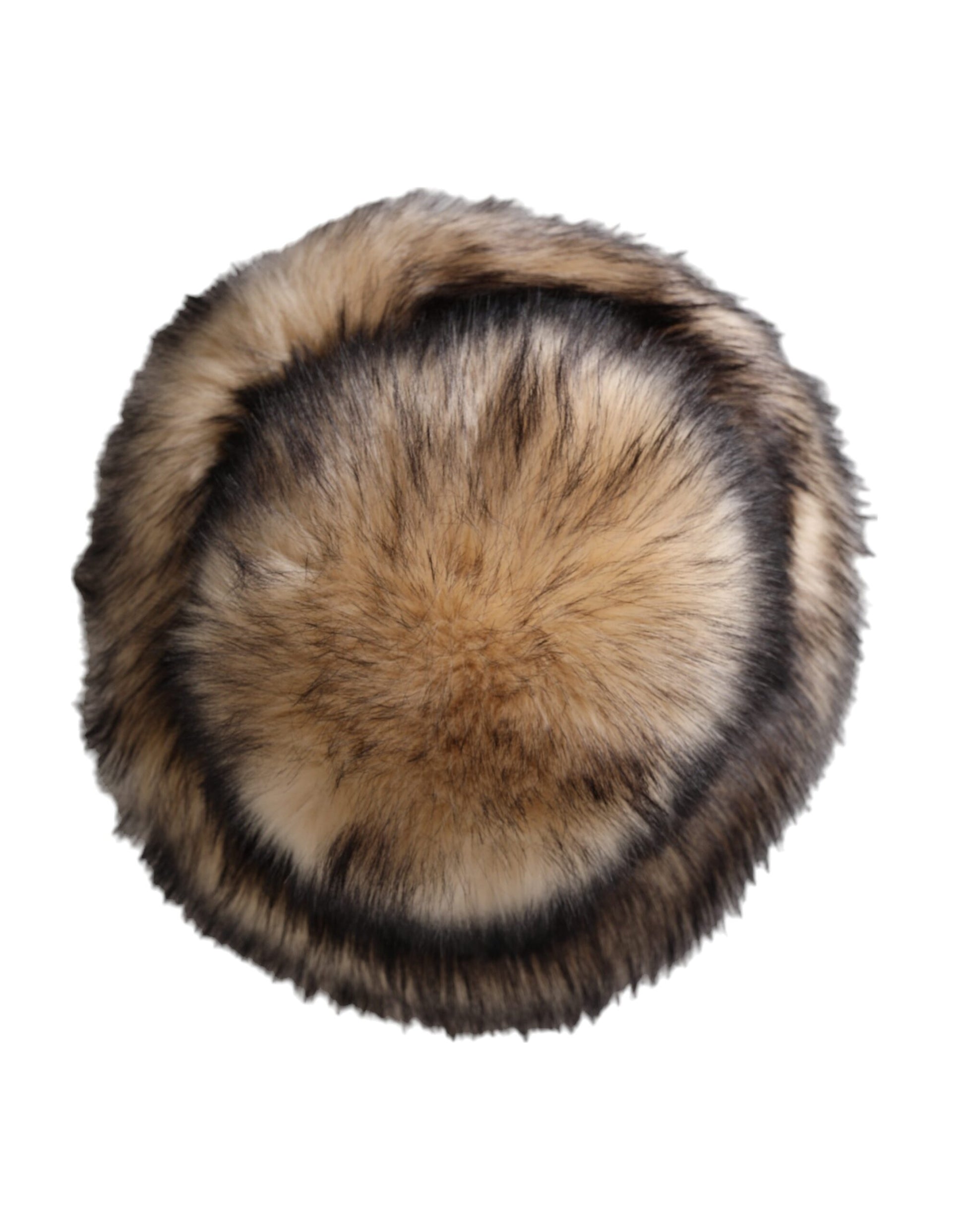 Dolce & Gabbana Brown Faux Fur Fedora Hat
