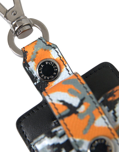  - Multicolor Camouflage Print Leather Metal Airpods Case