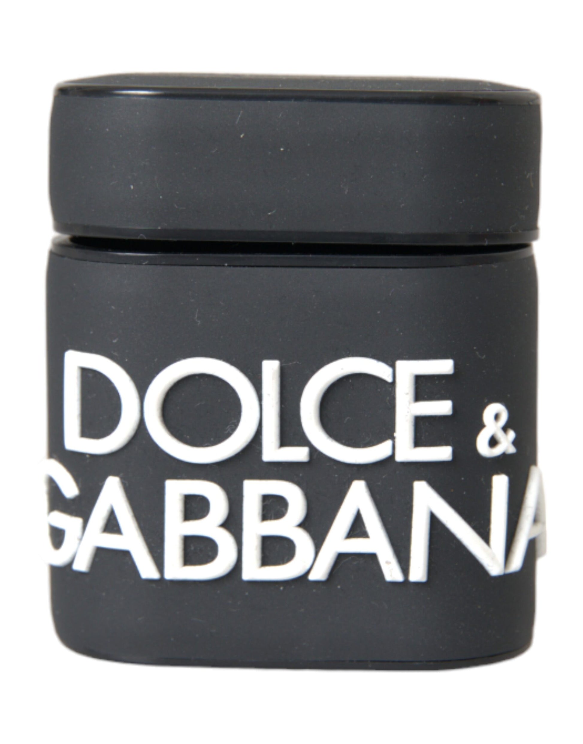 Dolce & Gabbana Black White Silicone Embossed Logo AirPods Case