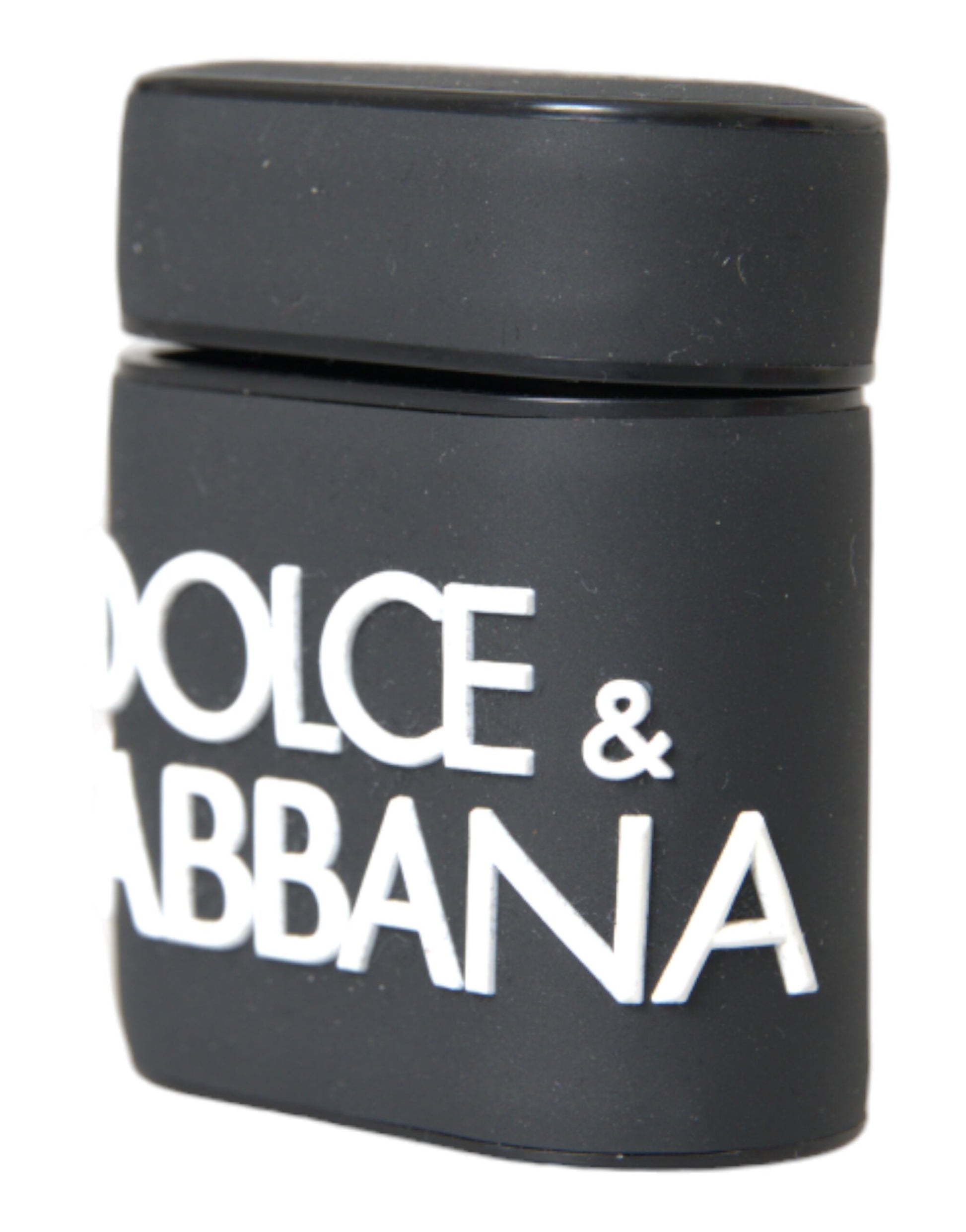 Dolce & Gabbana Black White Silicone Embossed Logo AirPods Case