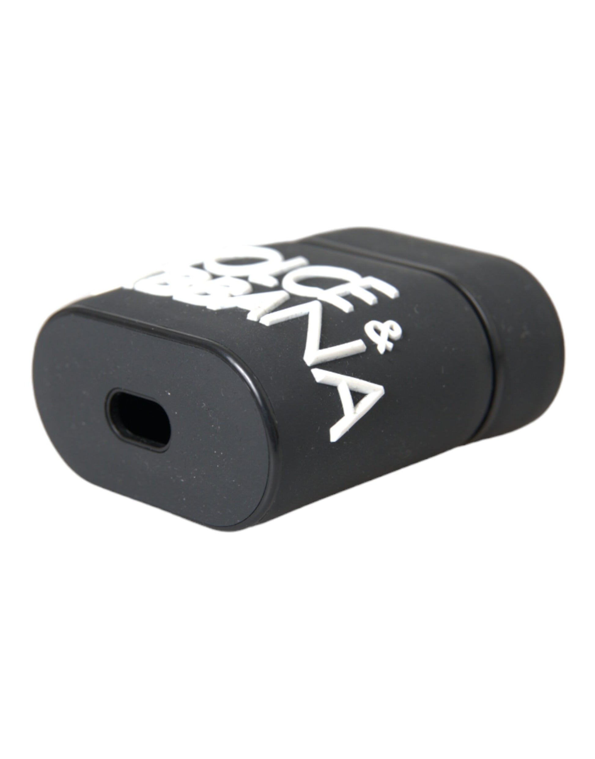Dolce & Gabbana Black White Silicone Embossed Logo AirPods Case