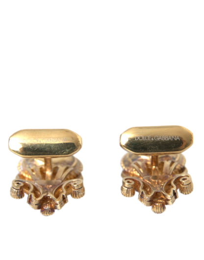 Gold Tone 925 Sterling Silver Crystal Cufflink - The Luxe Alliance