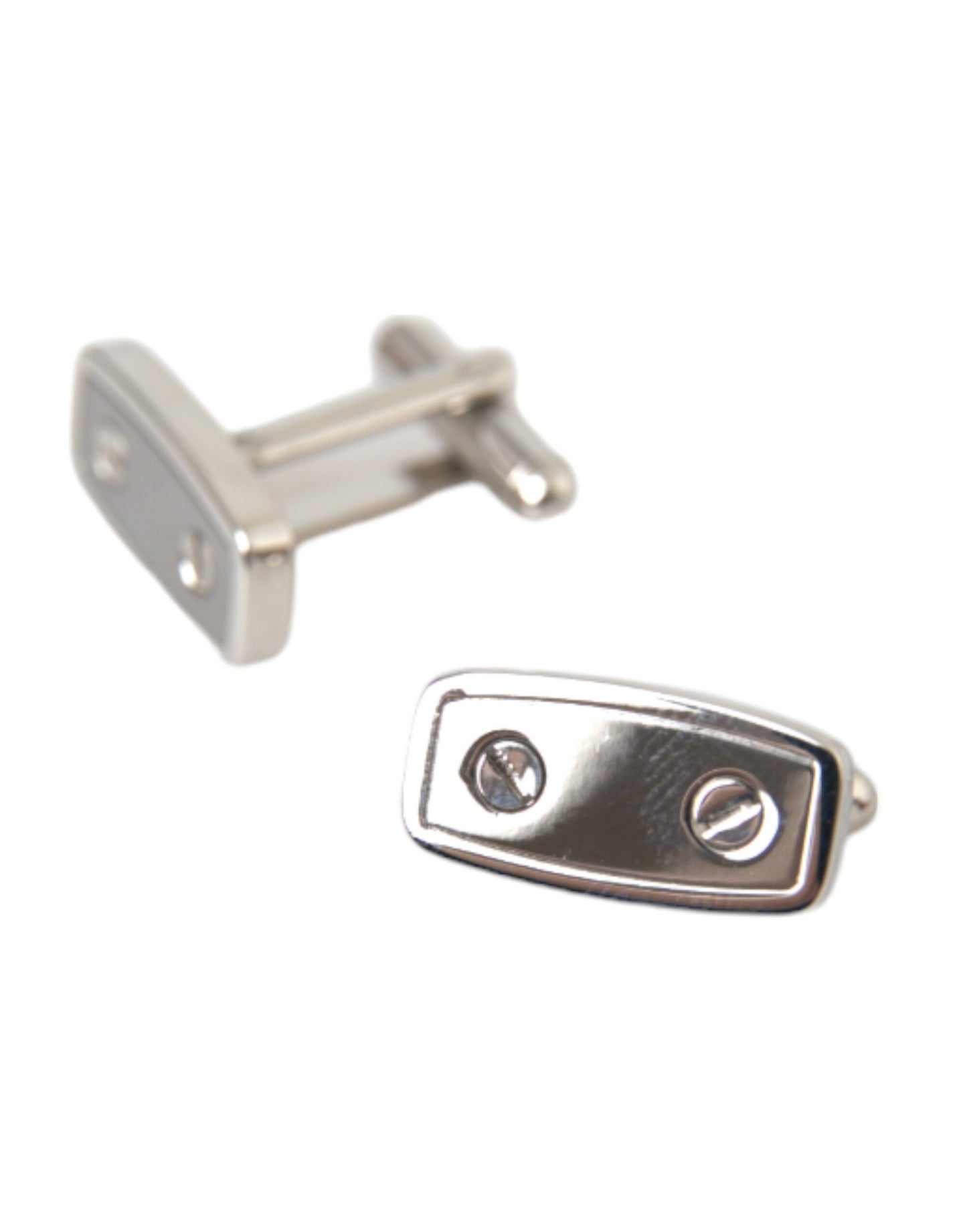 Silver Plated Metal Brass Pin Men Cufflinks - The Luxe Alliance