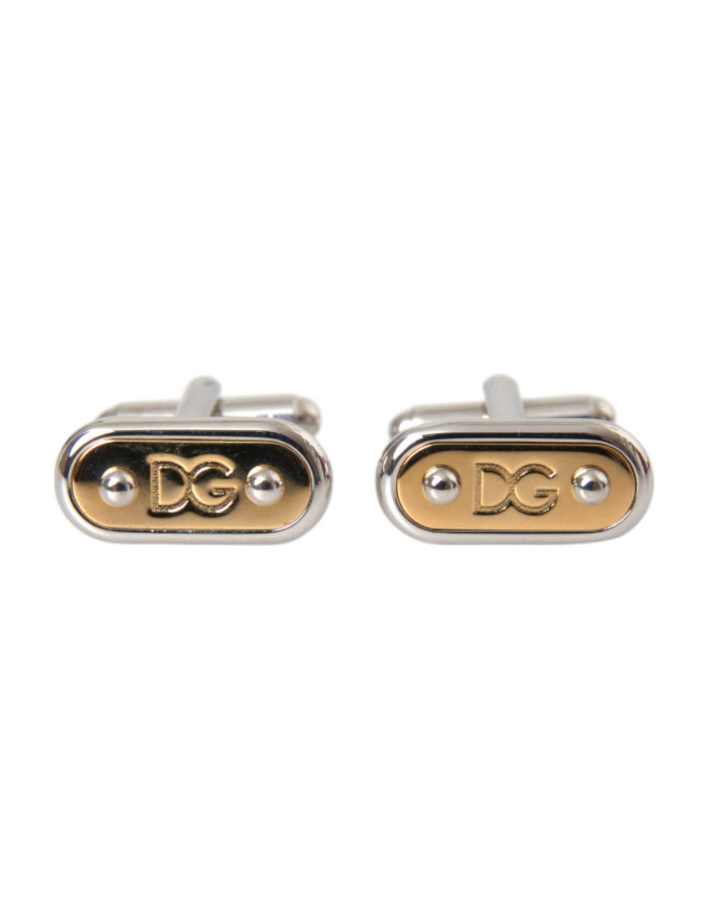 Silver Gold Plated Metal Brass Pin Cufflinks - The Luxe Alliance