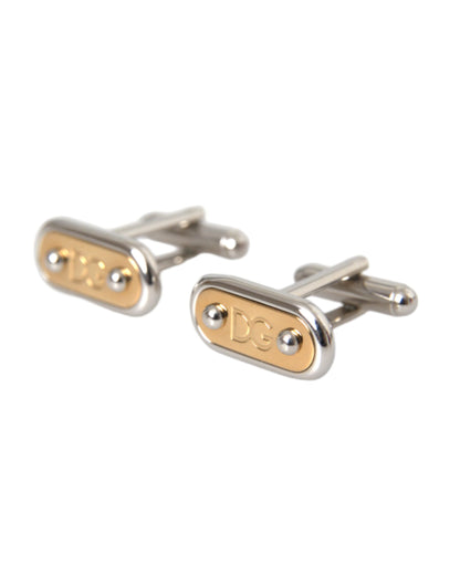 Silver Gold Plated Metal Brass Pin Cufflinks - The Luxe Alliance