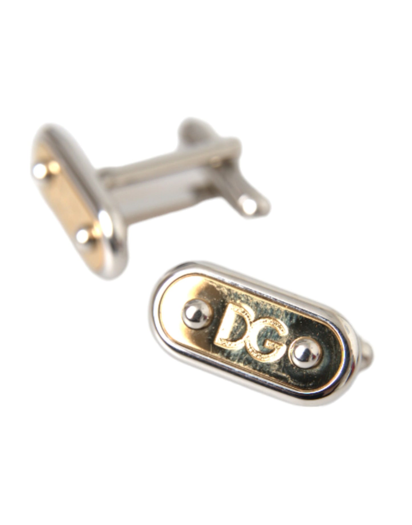 Silver Gold Plated Metal Brass Pin Cufflinks - The Luxe Alliance