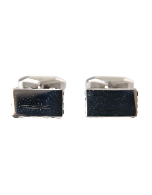 Silver Plated Metal Brass Pin Men Cufflinks - The Luxe Alliance