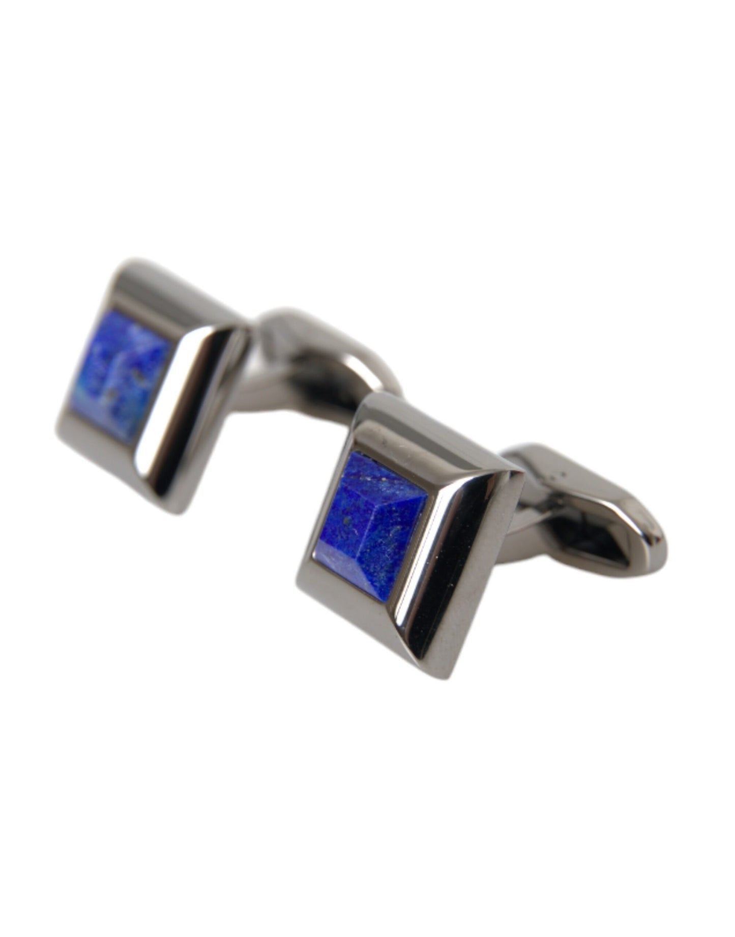 Silver Plated Brass Pin Crystal Cufflinks - The Luxe Alliance