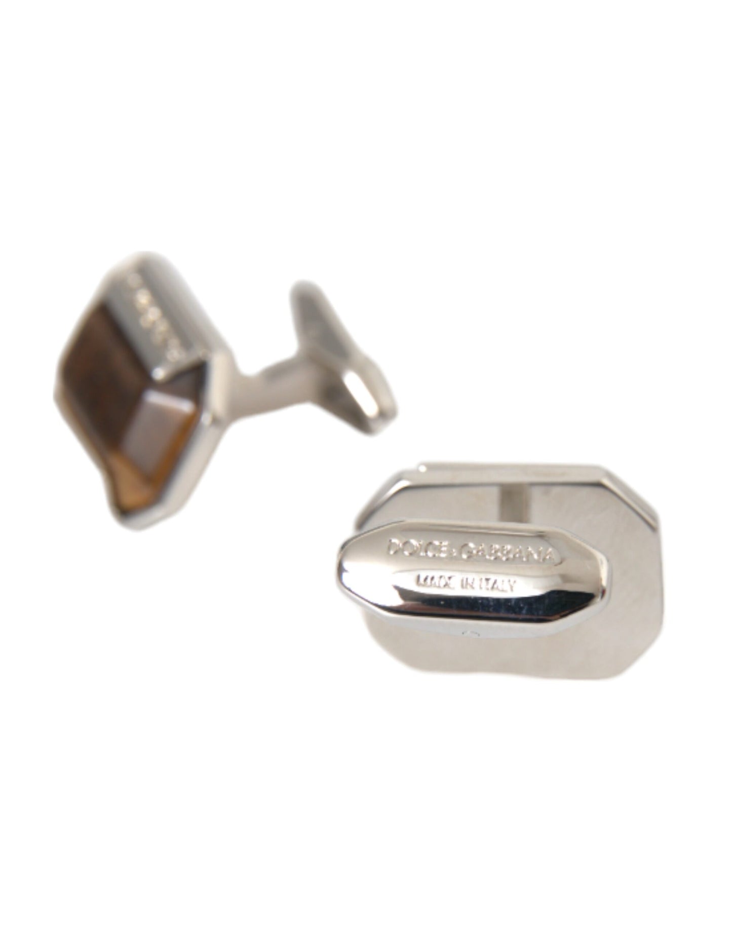 Silver Plated Brass Pin Crystal Cufflinks - The Luxe Alliance