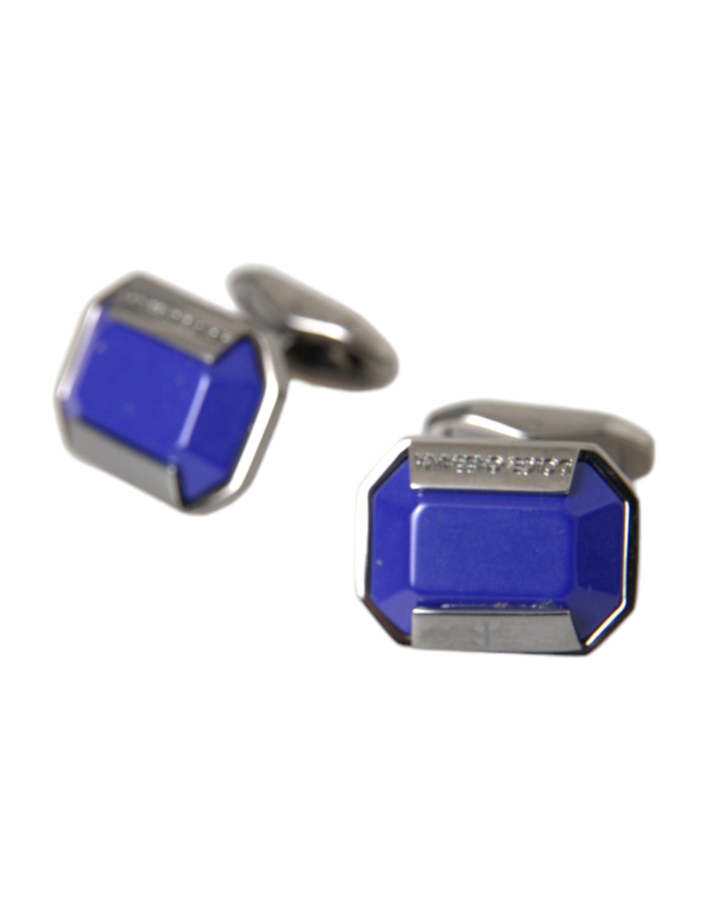 Silver Plated Brass Pin Crystal Cufflinks - The Luxe Alliance