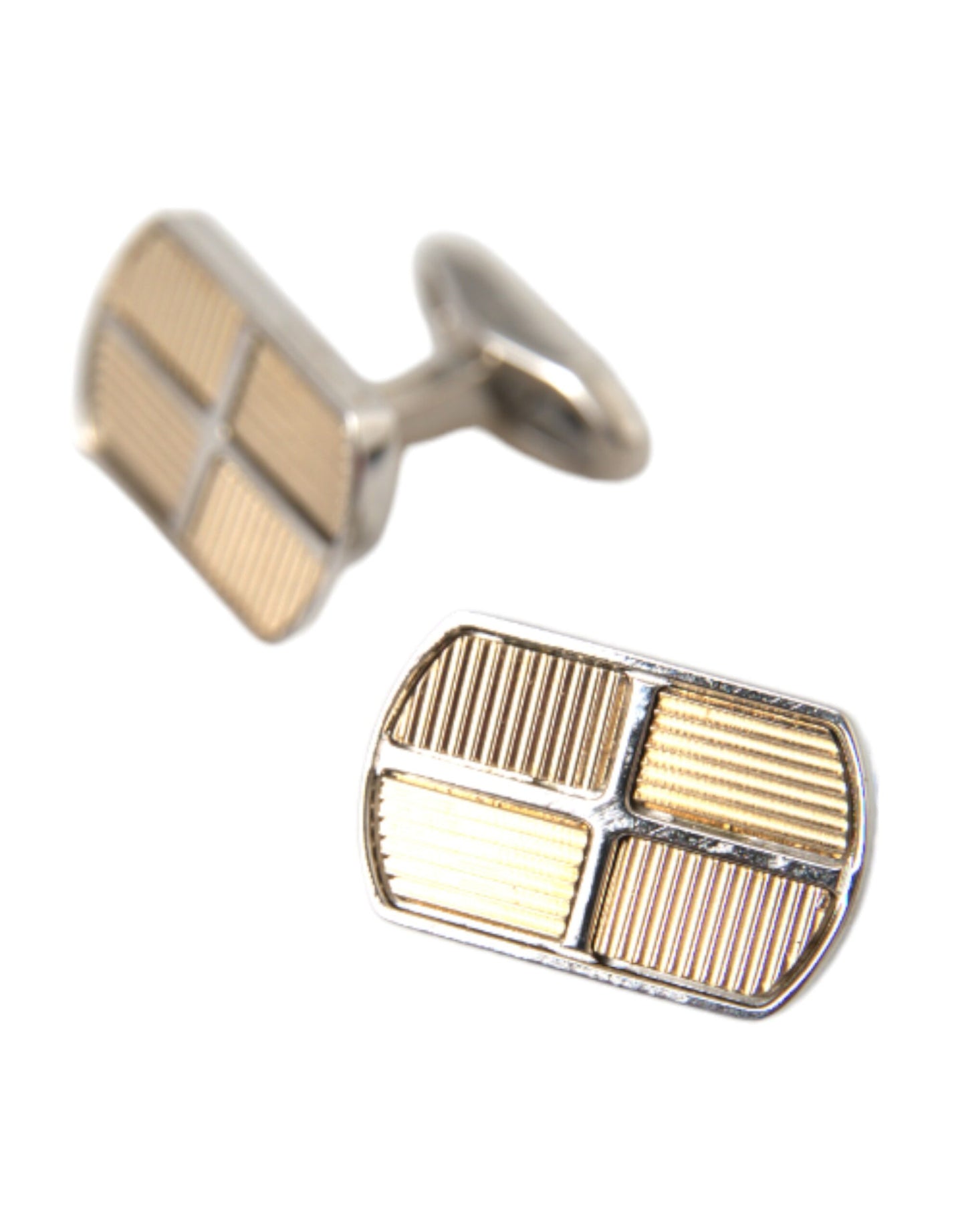 Silver Gold Plated Metal Brass Pin Cufflinks - The Luxe Alliance