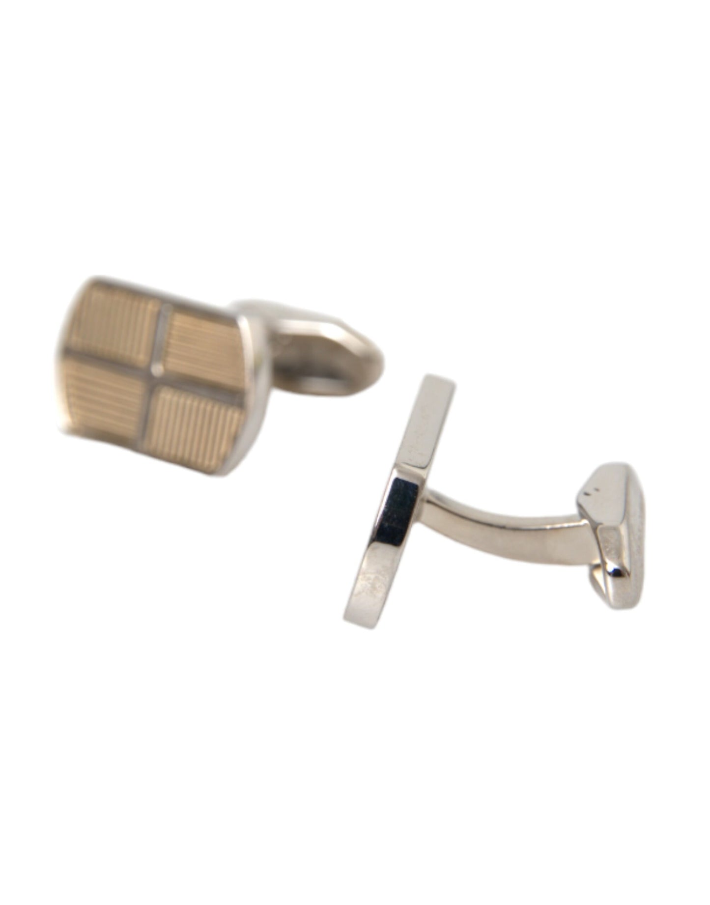 Silver Gold Plated Metal Brass Pin Cufflinks - The Luxe Alliance