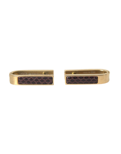 Gold Plated Metal Brass Pin Men Cufflinks - The Luxe Alliance