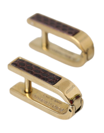 Gold Plated Metal Brass Pin Men Cufflinks - The Luxe Alliance