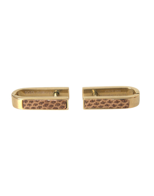 Gold Plated Metal Brass Pin Men Cufflinks - The Luxe Alliance