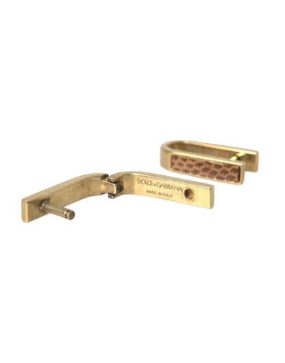 Gold Plated Metal Brass Pin Men Cufflinks - The Luxe Alliance